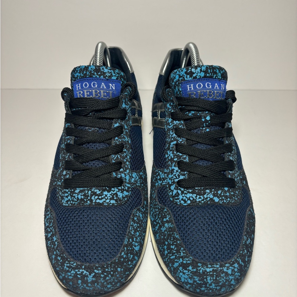 Hogan Rebel blue/white/silver sneakers size 6 Men 8 Women - Picture 2 of 5